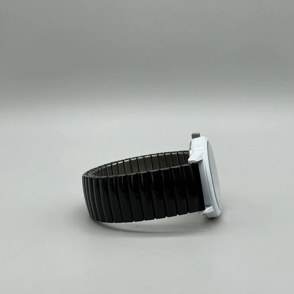 The Dali Museum Womens Watch 34mm Black Spiral Dial Stretch Band in Box